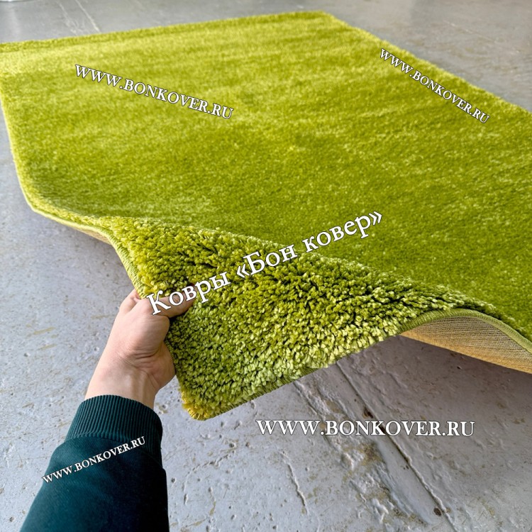 Витебский Ковер С Длинным Ворсом Зеленый