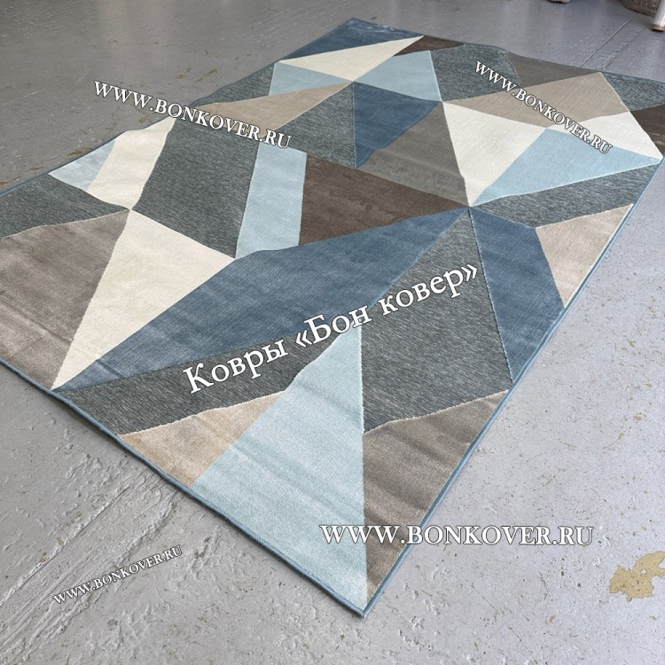 Геометрический Ковер Из Вискозы Дизайн 21617