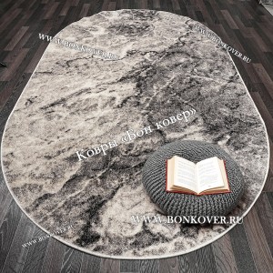 Ковер Карпет Серый Абстракция Овальный